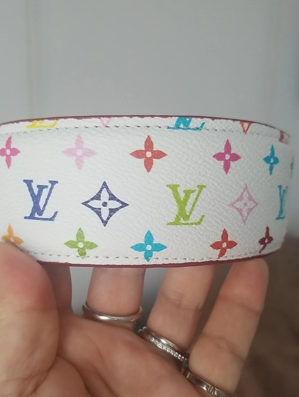 <AUTH> Louis Vuitton Beauty Marukami Multicolor Monogram Headband NEW W/Dustbag